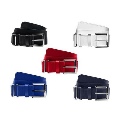 Faux Leather Baseball Belt w/ Custom Logo