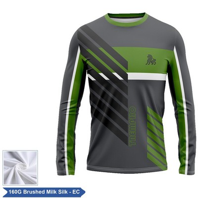 Rush - Unisex & Kids' Sublimation Brushed Milk Silk Long Sleeve T-Shirt - Economy