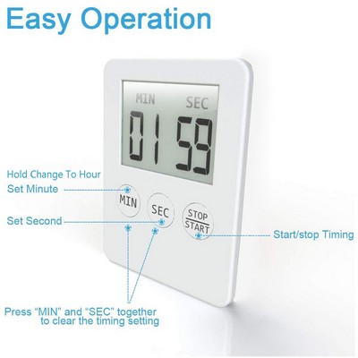 Card Digital Count Down and Count Up Timer with Alarm