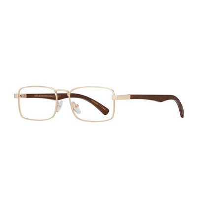Harris Matte Gold Reading Glasses w/Blue Light Filtering