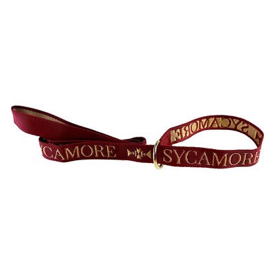 1" X 48" Woven Slip Leash w/ Gold colored D-Ring - "Elite" Weave