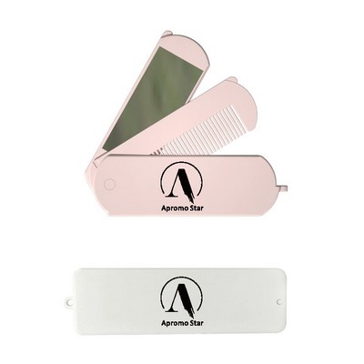Folding Travel Mirror & Comb Set