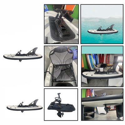New Inflatable PVC Single-Person Fishing Pedal Kayak Raft