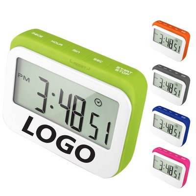 Soft Touch Widescreen Kitchen Timer/Clock