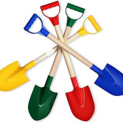 Wooden Sand Shovels With Plastic Spade For Child