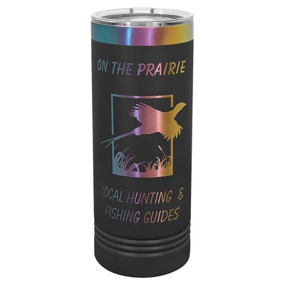 Polar Camel 22 oz. Black/Prism ION-Plated Skinny Tumbler