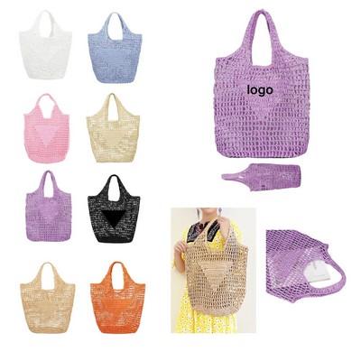Summer Beach Mesh Shoulder Handbags