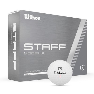 Wilson Staff Model X Logo Golf Balls - 1 Dozen/2 Pole