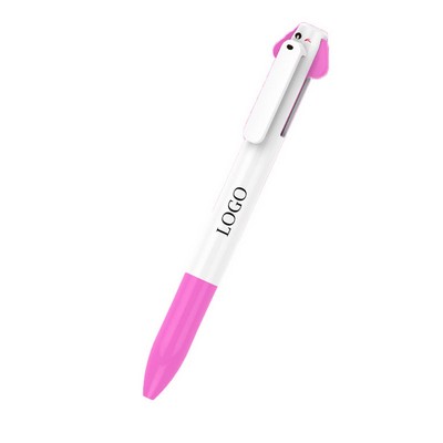Puppy Top Plastic Ballpoint Pen