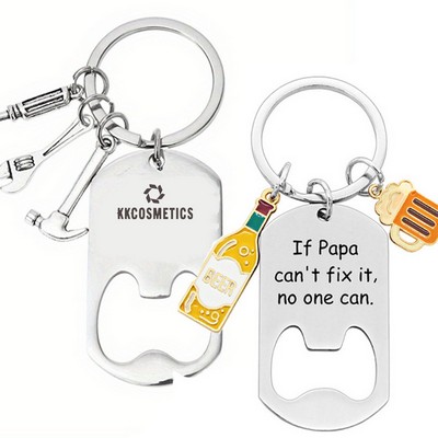 Stainless Steel Keychain Bottle Opener