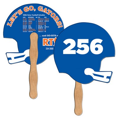 Helmet Auction Hand Fan Full Color