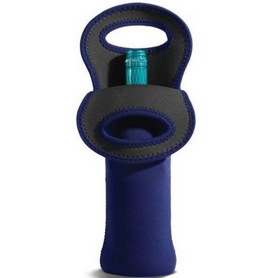 Promotek iBank® Neoprene Wine Single Bottle Tote Bag