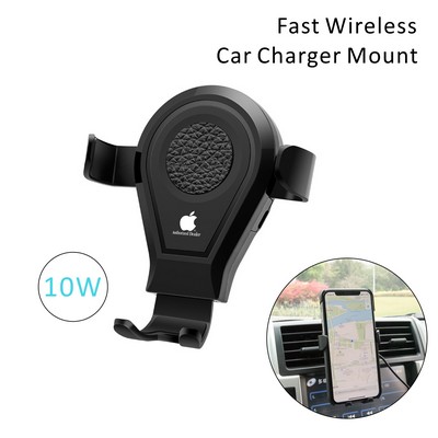 2 in 1 Wireless Car Charger Mount Wireless Charing Car Mounted Charger