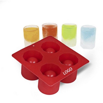 Silicone Shot Glass Ice Mold Tray