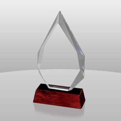 Triumph Award w/Rosewood Base (4 3/4"x7 1/2"x3/4")