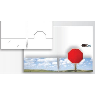 Sculptured Pockets® Folder w/Octagon Edge Pocket