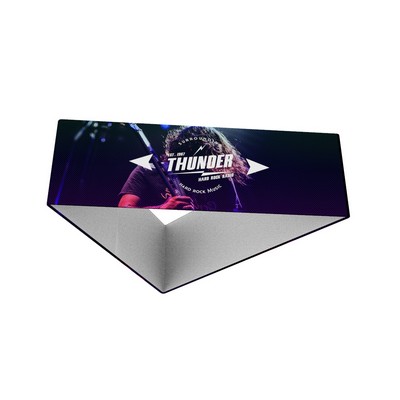 Triangle Premier Hanging Banner Single-Sided - 12'x4' - GRAPHIC ONLY