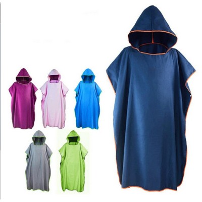 Beach Wetsuit Bath Robe Poncho Microfiber Towel