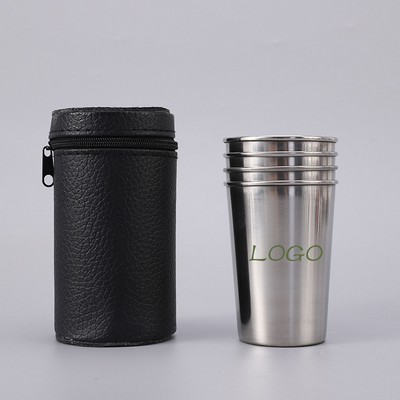 5Oz Stainless Steel Drinking Cup Set
