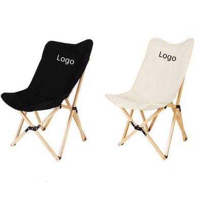Solid Wood Butterfly Camping Chairs