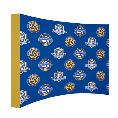 Pop-Up Curved Display Wall Single Sided