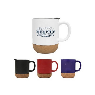 Ceramic Mug With Cork Bottom