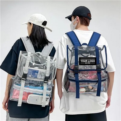 Durable Clear PVC Backpack – Heavy-Duty Transparent Rucksack