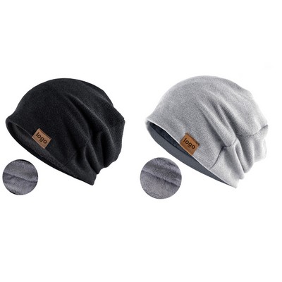 Plush Cotton-Poly Beanie Hat