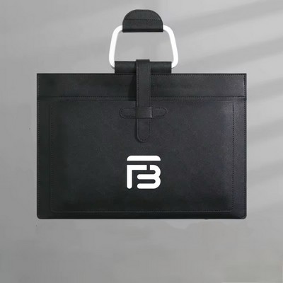 Custom Leather A4 Document Folder Bag
