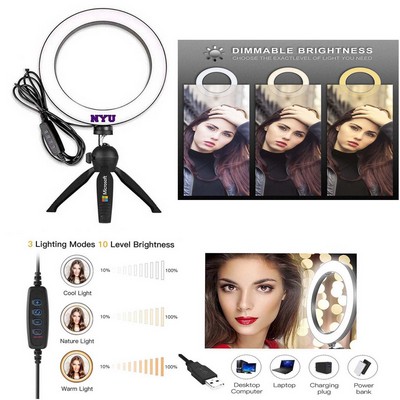 Promotek iBank® 8" Ring Light with Tripod Stand