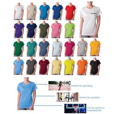 Ladies Moisture Wicking Tee (XS-XL)