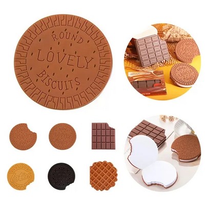Chocolate Biscuit Sticky Notes