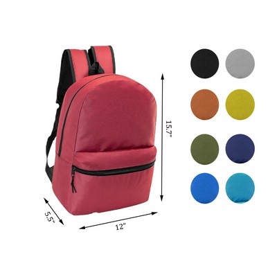 17" School Backpacks for Elementary Middle High School Student