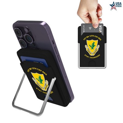 Trackable Magnetic Wallet Power Bank with 15W Wireless Charging