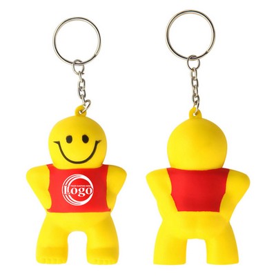 Cartoon Shape Stress Reliever Keychain