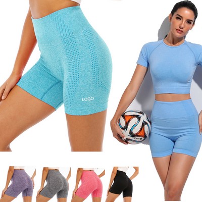 High-Waisted Seamless Workout Shorts for Women