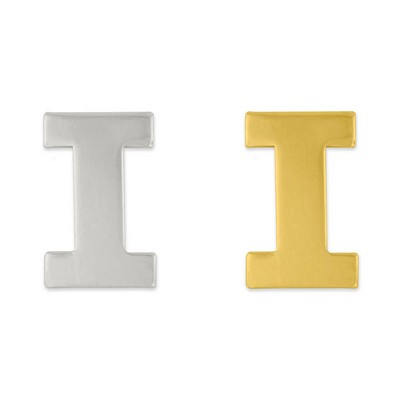 Letter "I" Lapel Pin - Gold or Silver