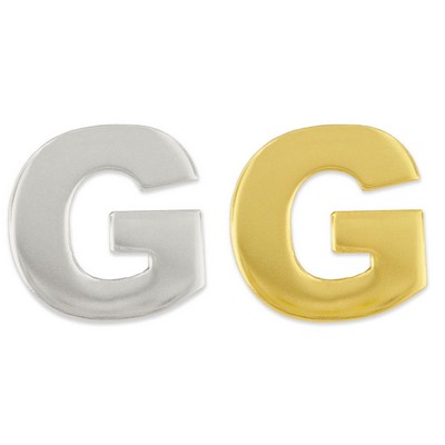 Letter "G" Lapel Pin - Gold or Silver