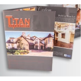 Tri Panel 3 Pocket Folder (9" x 12")