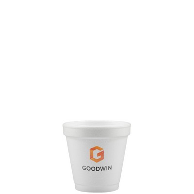 4 Oz. Foam Cup - White - Digital