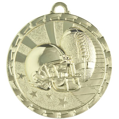 Medal, "Football" Bright - 2" Dia.