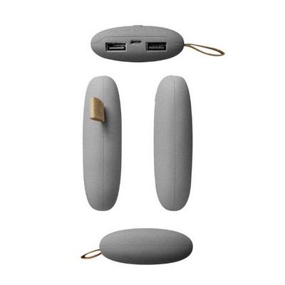 Universal 10400 mAh Portable Dual Port Stone Shape Power Bank