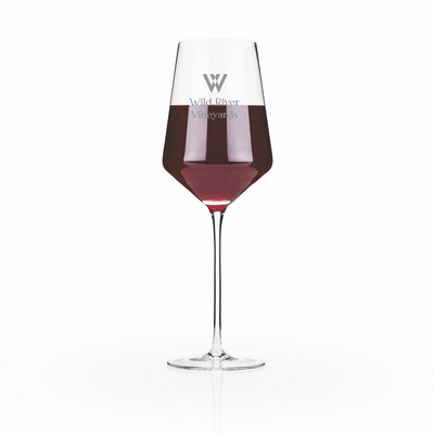 Viski® Raye Angled Crystal Bordeaux Glass