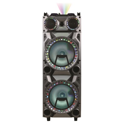 Supersonic® Dual 12" Light-Up Bluetooth® DJ Speaker