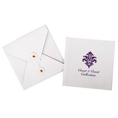 White Designer Gift Card Pocket