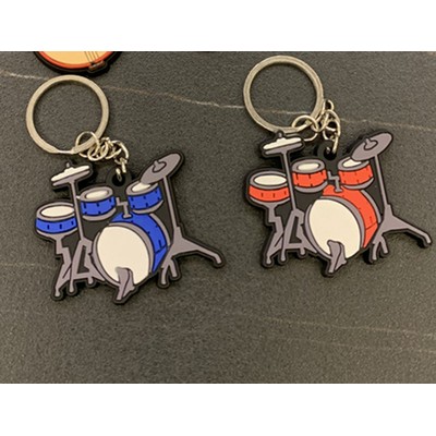 Silicone Drum Keychain