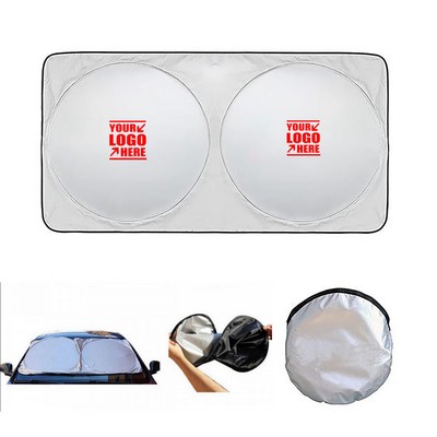 Car Windshield Sun Shade With Pouch