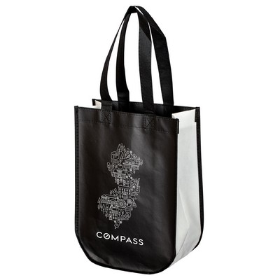 Laminated Gift Tote Bag - 9"W X 12"H X 4.5"