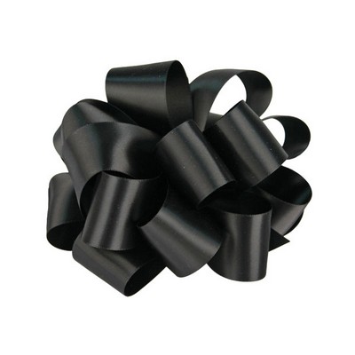 Double Face Satin, 7/8'' x 100 yds., Black