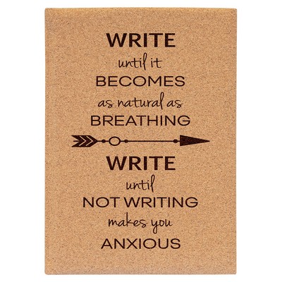 7" x 9 3/4" Cork Leatherette Journal-Lined Paper